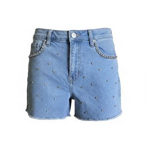 Forever 21 rhinestone encrusted denim cutoff style shorts size 28